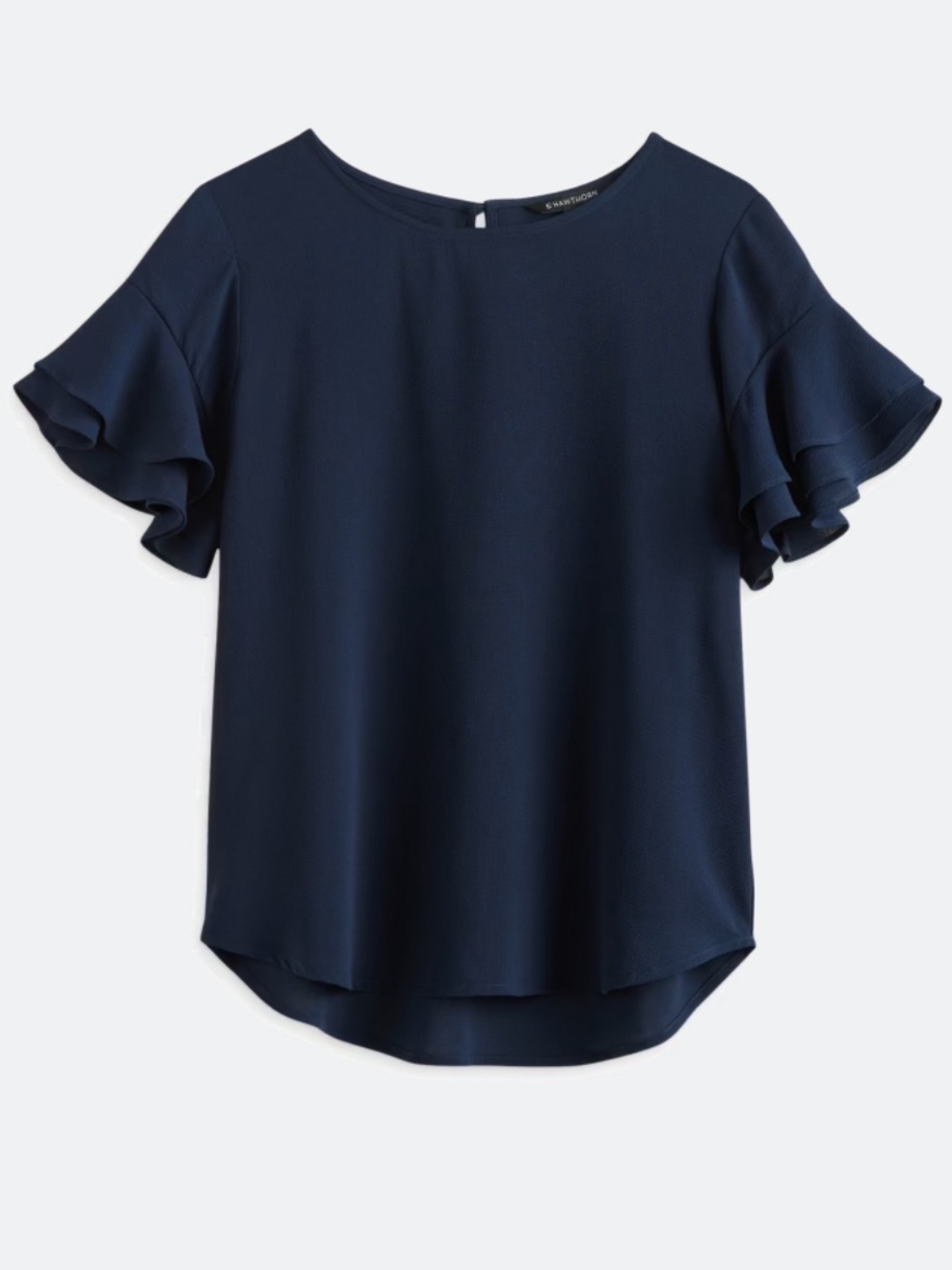 41 Hawthorn Eliza Ruffle Sleeve Scoop Neck Blouse Size Medium NWT